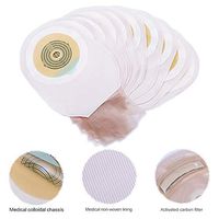 YAMEIJIA Cofoe 10 PCS One-Piece System Ostomy Bag Drainable Colostomy Bag Pouch Ostomy Stoma 60mm Cut Size Beige Cover Urine Bag