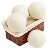 Wool Dryer Balls 6-Pack, XL Premium Reusable Natural Fabric Softener,Reusable Organic Natural Fabric Softener and Static Reducer Ball