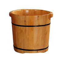 Foot Spa Wooden Tub Foot Tub, Solid Wood Foot Soaking Barrel，Thicken Wooden Tub， Wood Foot Bucket