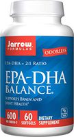 Jarrow Formulas EPA-DHA Balance, Boosts Brain Function, 60 Softgels