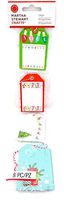 Martha Stewart Merry and Bright Tags,8pc.Loops