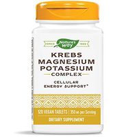 Nature's Way Krebs Magnesium Potassium Complex, 350 mg per serving, Energy Support, 120 Tablets