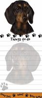 "Dachshund Magnetic List Pads" Uniquely Shaped Sticky Notepad Measures 8.5 by 3.5 Inches