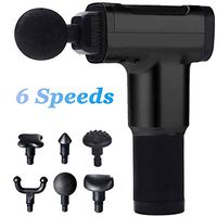 Massager Gun,Handheld Electric Massagers for Muscles,Rechargeable Cordless Quiet Deep Tissue Percussion Massager Guns for Athletes Recovery Muscle Soreness Stiffness Relaxation (Black)