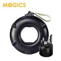MOGICS POWER BAGEL- Universal Travel Power Strip- Black