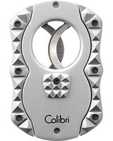 Quasar Cut 100 CUT100 Double Guillotine Cigar Cutter in an Attractive Gift Box Warranty Silver