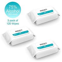 Hand Wet Wipes 120 Count per Pack Disposable Wipe Tissues Cleaning Individually Wrapped for School Offices Kitchen Keyboards (3 Pack)