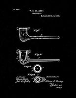 Tobacco Pipe Patent Print Black Matte (8" x 10") M10761