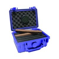 F.e.s.s. Armour Waterproof Crushproof Airtight Floats On Water Solid Blue Travel Cigar Humidor Capacity 10-15 Cigars