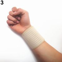 Aland New Elastic Wrist Ankle Elbow Knee Brace Gym Sport Bandage Guard Support Wrap Bandage Bracers Nude