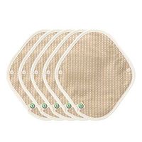 think ECO [5-Pads] Organic Reusable Cotton Cloth Panty Liner Pads, Menstrual Liner Pads, Sanitary Napkins, Five Pads Set (Small, S)