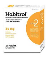 Habitrol Nicotine Transdermal System Patch | Stop Smoking Aid | Step 2 (14 mg) | 14 Patches (2 Week Kit) | Packaging May Vary