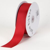 BBCrafts Scarlet Satin Ribbon Single Face 1/4 inch 100 Yards
