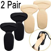 2 Pairs Heel Cushion Inserts Silicone Shoe Pads for Women, Anti-Slip Heel Grips Inserts Liners Foot Insoles Back Heel Protector Heel Grips Liner Protectors for High Heels, Loose Shoes, Flats