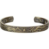 Antique Bronze Phoenix and Dragon Magnetic Bracelet