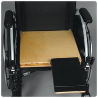 Unpadded Amputee Seat with Cushioned Stump Support - 16" x 16"