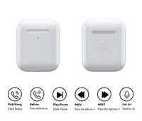 i27 TWS Bluetooth 5.0 Headphones, Wireless Earbuds for Stereo Sound 2 Built-in Mic Earphones Noise Cancelling Headset for Workout, Running Gym (White)