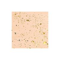 Harlow & Grey Goddess Pale Peach Pink with Gold Splash Cocktail Paper Napkins - Birthday, Wedding, Showers Party Napkins - (20 Count)