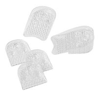 U.S. Nordic Import & Export Adjustable Height Gel Heel Inserts - Shoe Lift Wedge for a Taller Look, Balancing of Shorter Leg and Heel Pain Relief Cushions -Set of 8