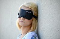 Sleep Mask for Women and Men - This Comfortable Satin-Blackout Eye Mask is Great for Travel,Shift Work and Blissful Sleeping. Adjustable Straps and Ear Plugs Make This The Perfect Sleeping mask.