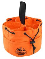 Graintex GB2890 Grab Bag Orange Color Rip-stop Canvas 18 Pockets Drawstring Closure