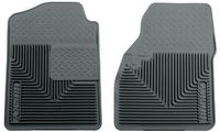 Husky Liners 51032 Semi-Custom Fit Heavy Duty Rubber Front Floor Mat - Pack of 2, Grey by Husky Liners