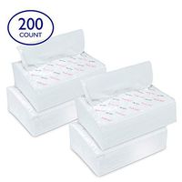 Ultra Soft Dry Wipes for Baby and Adults, 200 Count - Convenient Dispenser Pack - 11.5" x 9.25" - Disposable Cotton Dry Cleansing Cloths, Hospital Washcloths - for Cleaning, Incontinence, Facial Use