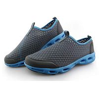 Mens Mesh Water Shoes,Males Casual Flats Non-Slip Diving Quick Dry Sport Running Beach Shoes Mens Womens