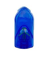FHL Pill Splitter Adjustable Pill Cutter with Stabilizer Button (Blue)