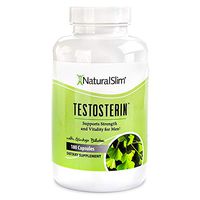 NaturalSlim Male Testosterone Booster, With Propietary Blend Formulated by Award Winning Metabolism Specialist- Improved Physical Strength, Energy Levels and Sexual Health for Men Naturally