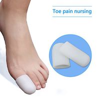 1 Pair Silica Gel Big Toe Protector Gel Toe Cap (L(6cm Long))
