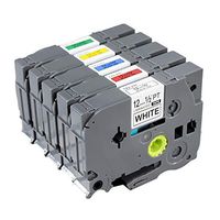 Camopro Compatible Label Tape Replace Brother P Touch Label Tape Laminated TZe-231 TZe-431 TZe-531 TZe-631 TZe-731 TZ Tape for Brother P-Touch Label Maker PT-D210 PT-D400, 26.2 Feet(8m), 5-Color