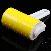 Washable Home Sheet Pet Hair Dust Remover Clothes Cleaning Sticky Lint Roller - Yellow zsjhtc