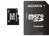 ADATA 4 GB Class 6 microSDHC Flash Memory Card 4GUSDHC6