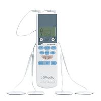 TruMedic TENS Electronic Pulse Unit & 4 Electrode Pads - For Muscle Stiffness, Soreness, Aches & Pains, Perfect for Relaxing Tight Muscles & Nerves for Electrotherapy Pain Management (PL-009)