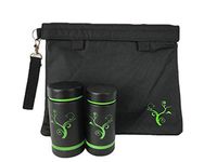 Smell Proof Bag 11 x 9 Large Discreet Carbon Lined Effective Bag and 2 Storage Bottles, Stores All Your Smelly Accessories, Easily Concealed