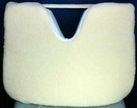 CareActive Coccyx Wedge, Velour Cover, Memory Foam- Color: Navy