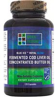 Green Pasture Blue Ice Royal Butter Oil / Fermented Cod Liver Oil Blend - 120 Capsules