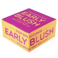 Early Blush Ovulation and Pregnancy Test Kit - Box of 40 LH and 15 HCG Level Predictor Strips - Best Period and Fertility Tracking Urine Tests for Early Home Detection - Easy to Use, Fast Response