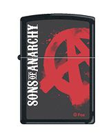 Zippo Sons of Anarchy Symbol Black Matte Pocket Lighter