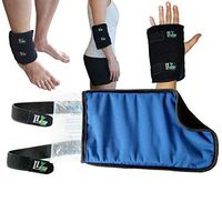 Small Reusable Gel Ice Pack for Injuries (6 X 10 Inches) Adjustable Straps - Premium Quality Hot Cold Pack - Pain Relief Wrap Arthritis Tendinitis Muscle Strain Elbow Wrist Ankle by Life and Limb Gel