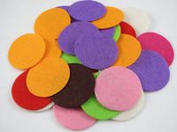 300pcs Felt 40mm Circle Appliques - 8color Upick (Mix)