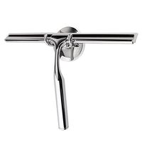 LUXEAR Shower Squeegee Shower Doors Glass Squeegee with Suction Hook Holder Stainless Squeegee for Shower Doors, Bathroom, Window and Car Glass - 10 Inches.