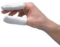 Heat Resistant Finger Cots, White, PK12