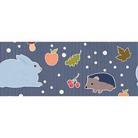 INTERESTPRINT Hare Hedgehog Berry Mushroom 58 x 23 Inch Gift Wrapping Paper Roll - 5 Rolls