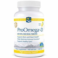 Nordic Naturals Proomega-D Fish Oil 650 Mg Epa 450 Mg Dha 1000 Iu Vitamin D3 Cholecalciferol