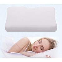 Changjie Furniture Contour Memory Foam Pillows 100% Comfort Bed Pillows for Neck Pain Relief White Full Size