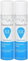 SUMMER'S EVE Feminine Deodorant Spray-Baby Powder-2 oz, 2 pk