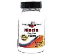 Flush Free Niacin 500mg * 200 Capsules 100% Natural - by EarhNaturalSupplements