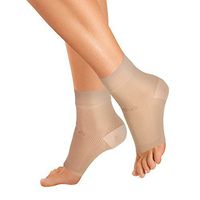 OrthoSleeve FS6 Compression Foot Sleeve (Pair), Natural, Medium